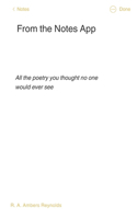 From the Notes App