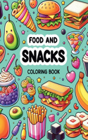 Food and Snacks Coloring Book