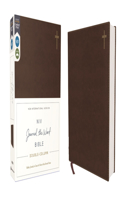 Niv, Journal the Word Bible, Double-Column, Leathersoft, Brown, Red Letter Edition, Comfort Print: Reflect, Take Notes, or Create Art Next to Your Favorite Verses(NIV Journal the Word Bible)