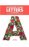 Illustrated Floral Letters Coloring Book