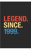 Legend Since 1999: Graph Ruled Notebook - Journal for Birthday Gift Idea