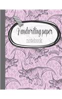 Handwriting paper notebook: The large handwriting notebook for primary and early years with nine double lines and a dotted line down the middle to guide children who are learni