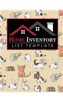 Home Inventory List Template