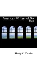 American Writers of To-Day