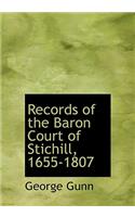 Records of the Baron Court of Stichill, 1655-1807