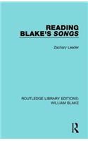 Reading Blake's Songs