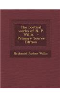 Poetical Works of N. P. Willis.: (English)