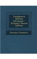 Vocabolario Dell'uso Abruzzese