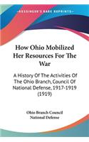How Ohio Mobilized Her Resources For The War