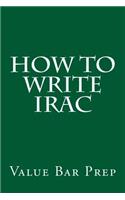 How To Write IRAC