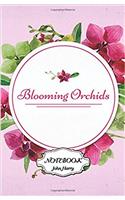 Notebook Journal Dot-grid Blooming Orchids