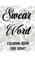 Swear word coloring book for adult.