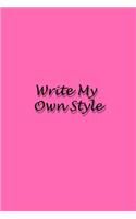 Write my own style