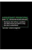 Notebook Assistant Principal Definition
