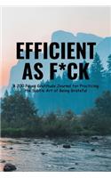 Efficient as F*ck: A 200 Pages Gratitude Journal for Practicing the Subtle Art of Being Grateful