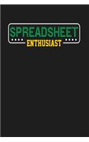 Spreadsheet Enthusiast: Dark Gray, Yellow & Green Design, Blank College Ruled Line Paper Journal Notebook for Accountants and Their Families. (Bookkeeping and Tax Season 6 