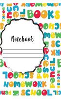 Notebook: Wide Lined Ruled Dot Paper Journal - Ideal For Hand Writing Teaching - Hand writing Improvement - 6x9 Inches - 100 Pages -With a Stunning Glossy, Wo
