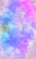 College Lined Notebook Journal - Purple Blue Watercolor 8.5 X 11