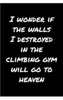 Gift Notebook for Rock Climbers, Blank Lined Journal Climbing Gym