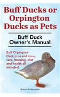 Buff Ducks or Buff Orpington Ducks as Pets. Buff Duck Owner's Manual. Buff Orpington Duck Pros and Cons, Care, Housing, Diet and Health All Included.