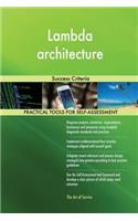 Lambda architecture: Success Criteria