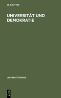 Universität Und Demokratie