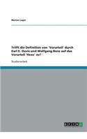 Trifft die Definition von 'Vorurteil' durch Earl E. Davis und Wolfgang Benz auf das Vorurteil 'Hexe' zu?
