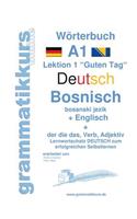 Worterbuch Deutsch - Bosnisch - Englisch Niveau A1