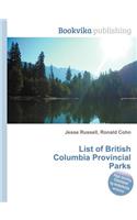 List of British Columbia Provincial Parks: (English)