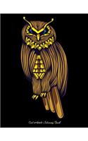 Owl Adult Coloring Book