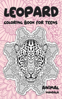 Mandala Coloring Book for Teens - Animals - Leopard