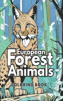 European Forest Animals Coloring Book