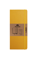 Moustachine Classic Linen Large Sunflower Yellow Ruled Hardcover