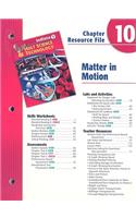 Indiana Holt Science & Technology Chapter 10 Resource File: Matter in Motion