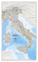 National Geographic Italy Wall Map - Classic - Laminated (23.25 X 34.25 In)