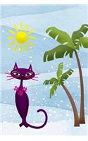 Purple Cat Notebook