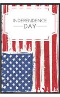 Independence Day: A5 notebook squared as a present Happy fourth of July Independence Day american journal book