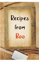 Recipes From Boo