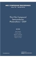 Thin-Film Compound Semiconductor Photovoltaics — 2009: Volume 1165