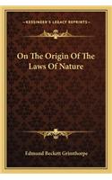 On the Origin of the Laws of Nature