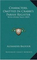 Characters, Omitted in Crabbe's Parish Register
