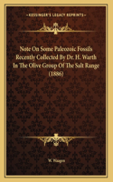 Note On Some Paleozoic Fossils Recently Collected By Dr. H. Warth In The Olive Group Of The Salt Range (1886)