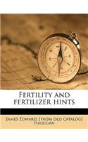 Fertility and Fertilizer Hints