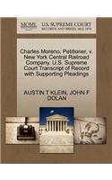 Charles Moreno, Petitioner, V. New York Central Railroad Company. U.S. Supreme Court Transcript of Record with Supporting Pleadings