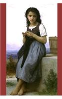 "The Knitter" by William-Adolphe Bouguereau - 1884: Journal (Blank / Lined)(Art of Life Journals)