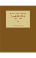 Maury County, Tennessee, Marriages 1852-1867