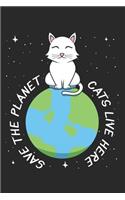 Save The Planet Cats Live Here