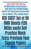 ICSI CSEET Set of 50 OMR Sheets (120 MCQs each) Self Practice Mock Tests Previous Year Sample Papers : Company Secretaryship CS Executive Programme Exam