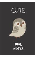 cute owl notes