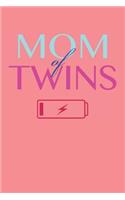 Mom Of Twins: Pink Baby Gift Notebook (6" x 9", 120 pages)